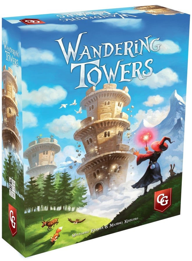 Capstone Games Wandering Towers, Strategy Board Game About Trapping Wizards, Movement, Magic & Spells, Fun Family Games for 6 Players, Ages 10+, 1-6 Players, 30 Mins - Image 1